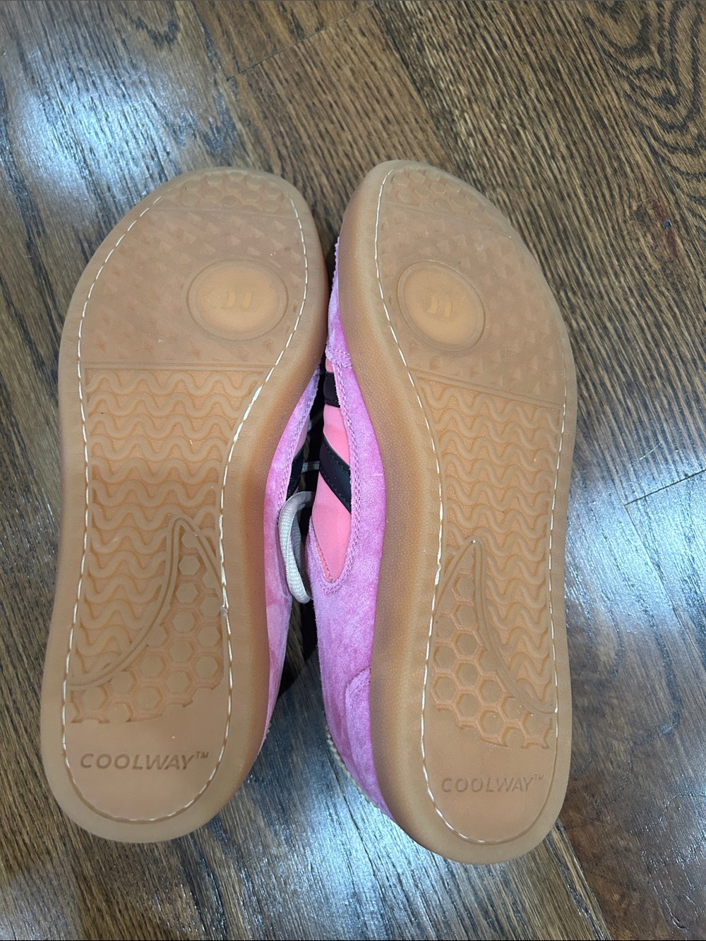 Coolway Pink and Black Women's Lace-Up Sneakers - Picture 4 of 4